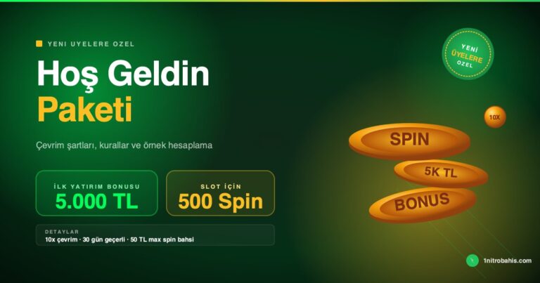 Nitrobahis hoş geldin paketi 5000 TL bonus ve 500 freespin SSS kapağı